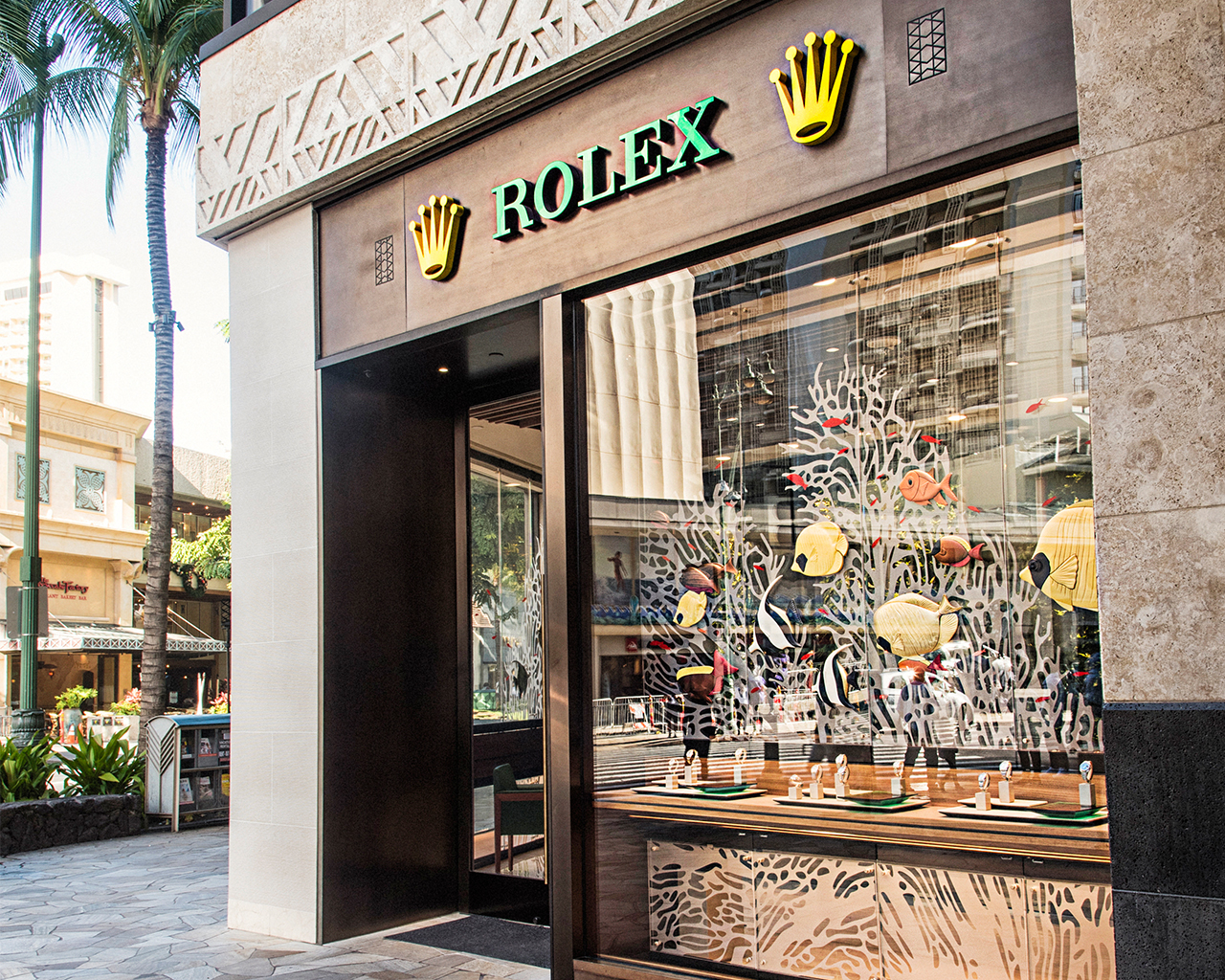 Rolex store front in International Market Place.